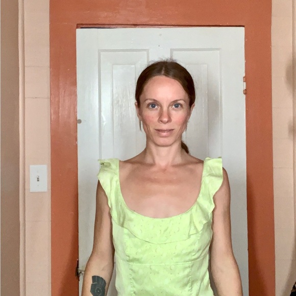 Cute Free People Light Green Tank - Picture 4 of 4